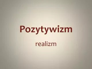 pozytywizm