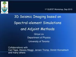 3D Seismic Imaging based on Spectral-element Simulations and Adjoint Methods