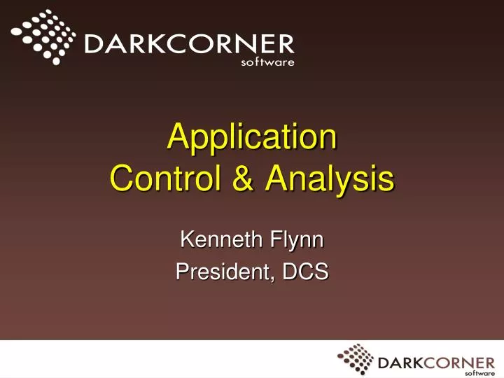 application control analysis