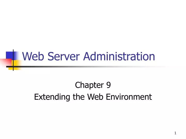 web server administration