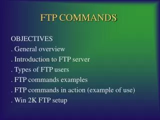 FTP COMMANDS