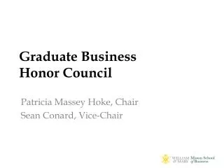 Graduate Business Honor Council