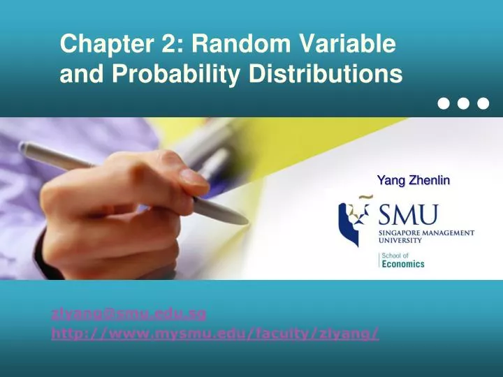 chapter 2 random variable and probability distributions