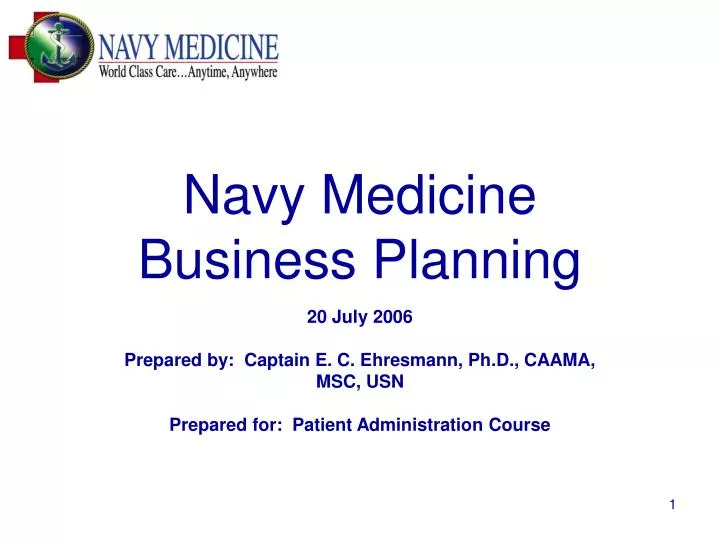 navy medicine business planning