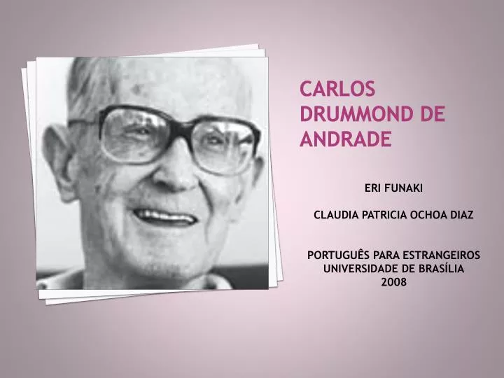 Carlos Drummond de Andrade. - ppt carregar