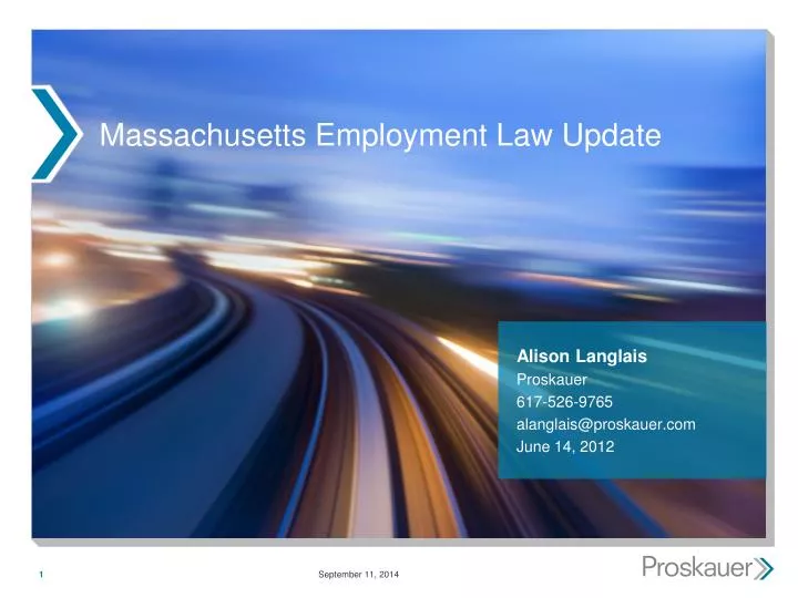 massachusetts employment law update