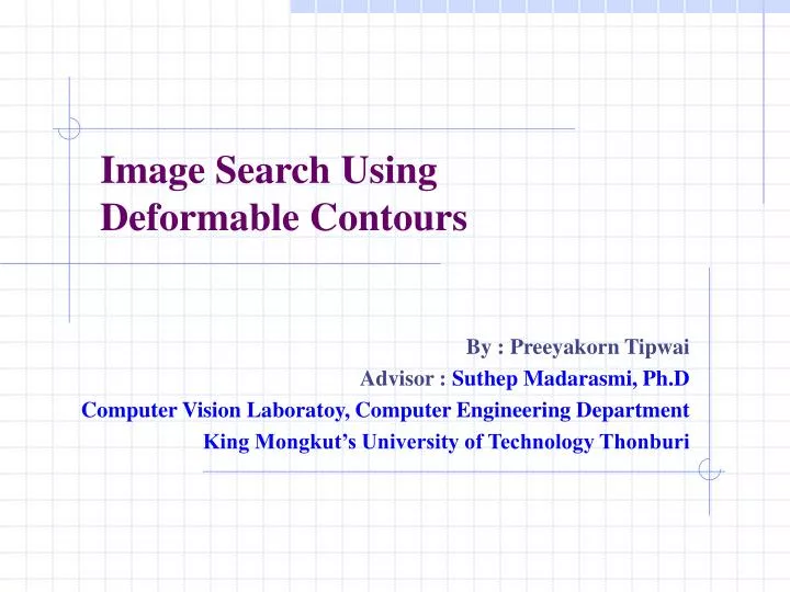 image search using deformable contours