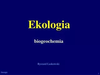 ekologia