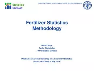 Fertilizer Statistics Methodology