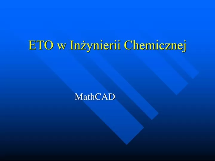 eto w in ynierii chemicznej