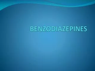 BENZODIAZEPINES