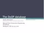 The DoOP database - slide 1
