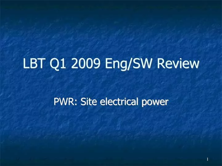 pwr site electrical power