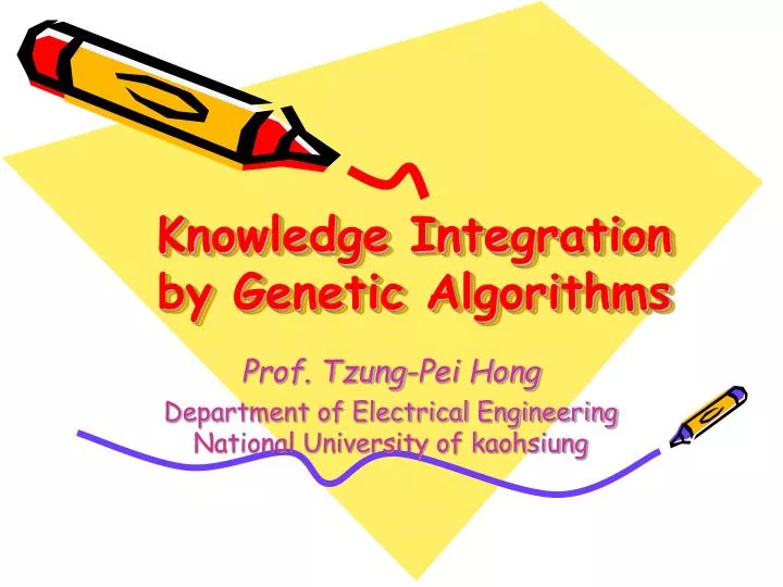 knowledge integration by genetic algorithms