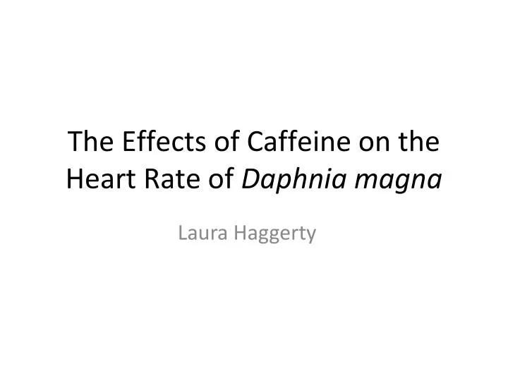 the effects of caffeine on the heart rate of daphnia magna