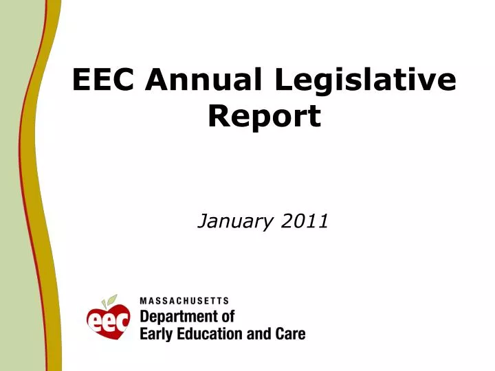 eec annual legislative report january 2011