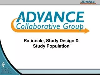 Rationale, Study Design &amp; Study Population