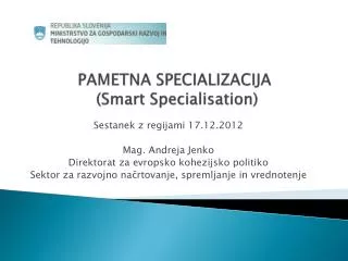pametna specializacija smart specialisation