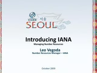Introducing IANA