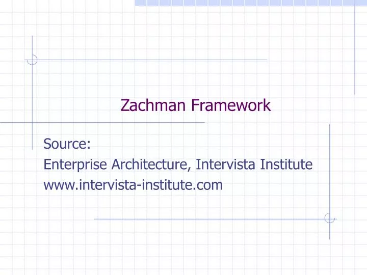 zachman framework