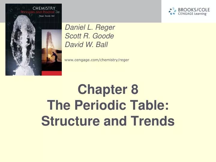 chapter 8 the periodic table structure and trends