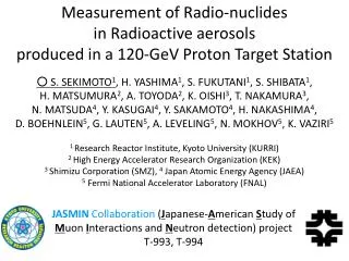 Measurement of Radio-nuclides in Radioactive aerosols