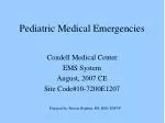 Pediatric Medical Emergencies - slide 1