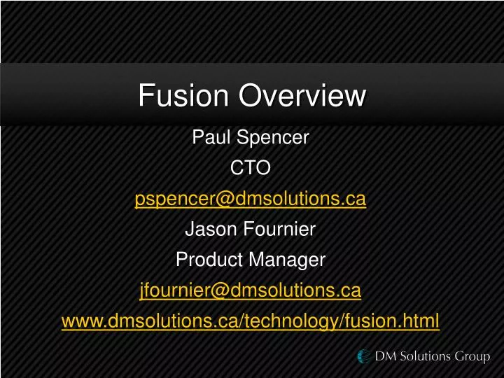 fusion overview