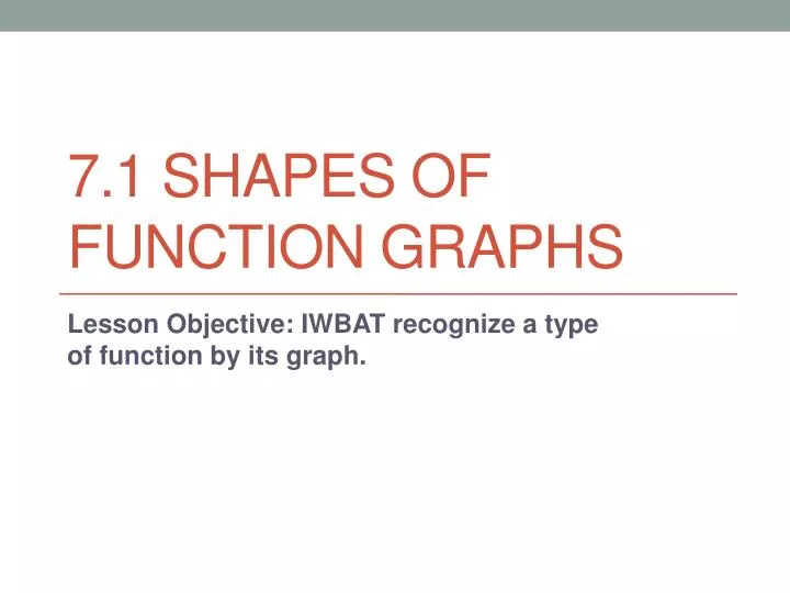 7 1 shapes of function graphs