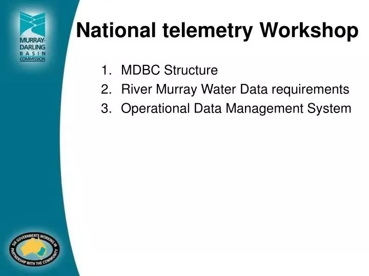 national telemetry workshop