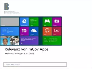 relevanz von mgov apps