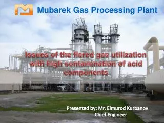 Mubarek Gas Processing Plant