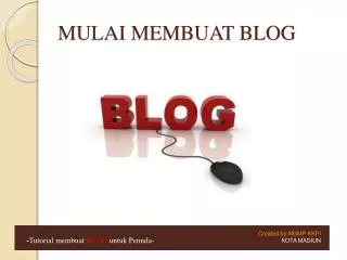 mulai membuat blog