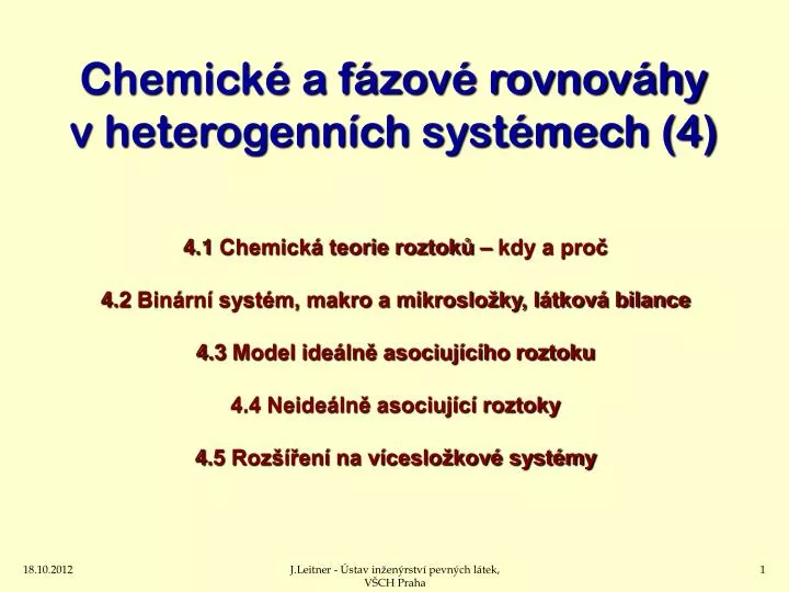 chemick a f zov rovnov hy v heterogenn ch syst mech 4