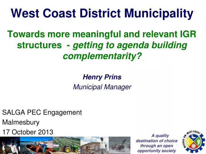 west coast district municipality