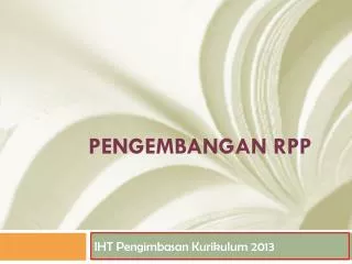 pengembangan rpp
