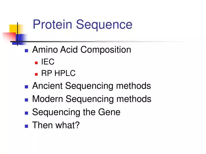 protein sequence