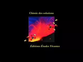 chimie des solutions