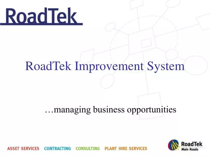 roadtek improvement system