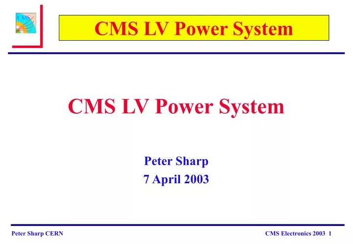 cms lv power system