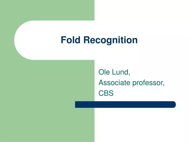 fold recognition