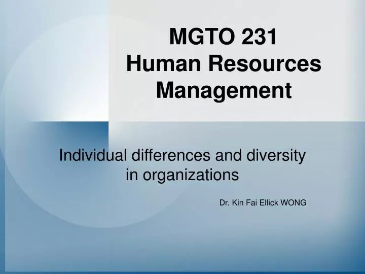 mgto 231 human resources management
