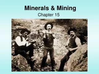Minerals &amp; Mining