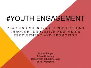 #Youth engagement
