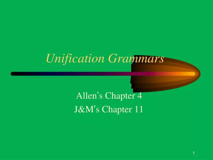 unification grammars