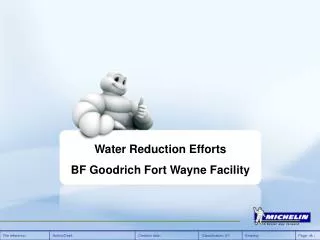 Water Reduction Efforts BF Goodrich Fort Wayne Facility
