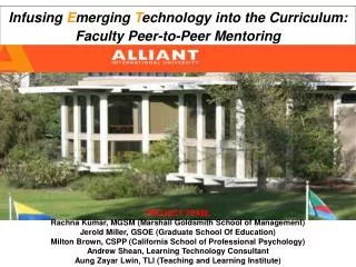Infusing E merging T echnology into the Curriculum: Faculty Peer-to-Peer Mentoring