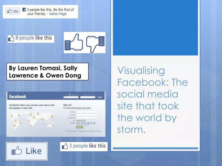 visualising facebook the s ocial m edia site that took the world by storm