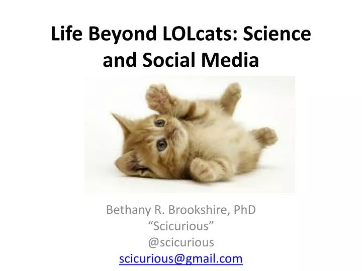 life beyond lolcats science and social media