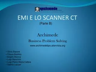 emi e lo scanner ct